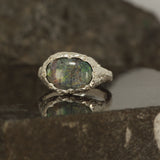 Andamooka Natural opal ring - Size 5.5