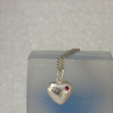 double sided heart pendant and chain