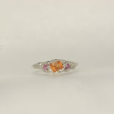 melted orange sapphire - Size 3.5